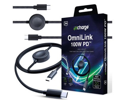 Kabel 3mk InCharge OmniLink 1,5m 100W Black